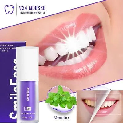 V34 Colour Corrector Serum - Purple Toothpaste for Brilliant Teeth Whitening - Pack of 1