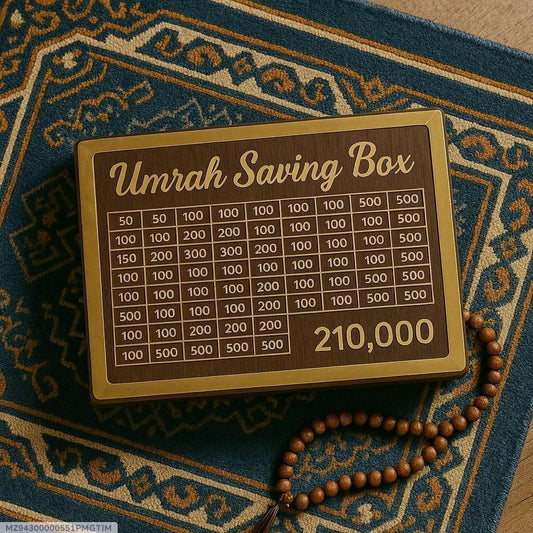 Umrah Saving Box I Umrah Box I Umrah Gift Box I Umrah Money Box I 280 Days Plan